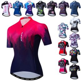Racing Jackets Weimostar Summer Cycling Jersey Women Bike Shirts Short Sleeve Clothing Pro Team Bicycle Road Cycle Wear Clothes
