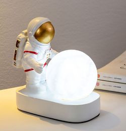 Astronaut LED Night Lights child Birthday gift statue lamp Decor Crafts Children's room Home decoration accessories