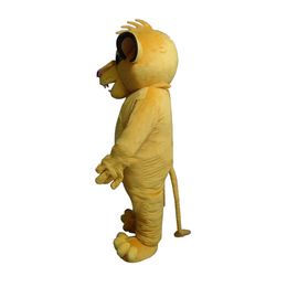 Mascot Costumes New Lion King Simba Mascot Costume Fancy Costume Anime Cosplay Kits for Halloween party event