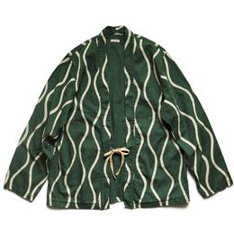 Erkek Ceketler Kapital Hirata Ho Hung Moda Çok Yönlü Kimono Gömlek Dalgalanma Tahliye Dantel Gevşek Ceket