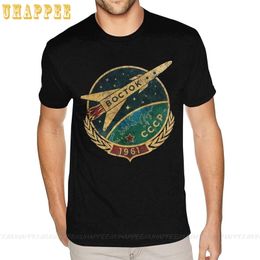 Novità CCCP Soviet Vostok Russia Po T-shirt da uomo 4XL Black ees Shirt 210809