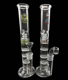 Bongs Triple Percolator Bong Water Pipes Ash Catcher Birdcage Perc Dab Rigs 18.8mm Joint Oil Rig Glass Oil Burner toroglassart shop