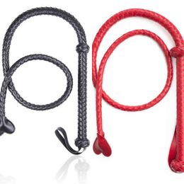 Nxy Sex Adult Toy Candiway Long Bdsm Whip Bondage Erotic Riding Horse Crop Fetish Harness Spanking Paddle Play Flogger Toys for Couples 1225