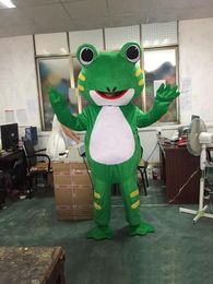 2021 factory hot Frog mascot costume Frog mascotter cartoon fancy dress costume Halloween Fancy Dress Christmas for Party