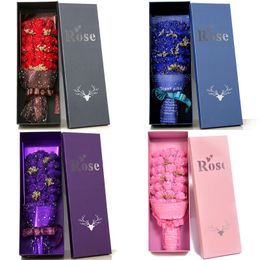 33 Soap Rose Flower Gift Box Bouquet Christmas New Year Valentine Day Mother Day Flowers Present