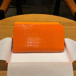 Wallets Women Wallet Long Real Leather Brand Designer Crocodile Pattern With Gift Box Female Purse Bag S Phone Zipper