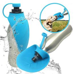 Water Bottle Durable Sport Portable Dog Stainless Steel Pet Feeder Dispenser Service In Training Walking Accessories
