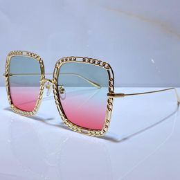 Summer Sunglasses For Men and Women 1033S style Anti-Ultraviolet Retro Plate Square Metal Full Frame Special design fashion Eyeglasses Random Box