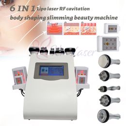 6 in 1 Vacuum Ultrasound 40KHz Cavitation RF Body Slimming Machine With Lipo Laser Fat Loss Slim Equipment For Beauty Salom Home Use