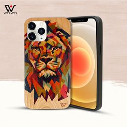 FreeShipping Phone Cases For Apple iPhone Case 11 12 Pro Max Shockproof Custom Pattern Lion Back Cover Shell