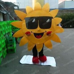 Halloween Sun flower Mascot Costume Top quality Cartoon Character Outfit Suit Adults Size Christmas Carnival Birthday Party Outdoor Outfit