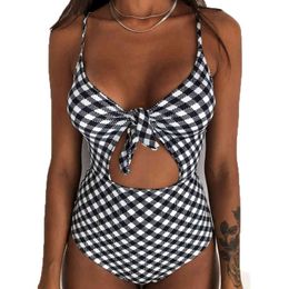 Bodysuits Sexy Swimsuit Floral Swimwear Cut Out Swimming Suits Push Up Beachwear Monokini Bathing Suit Women 210520
