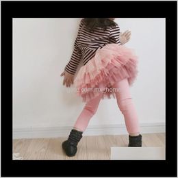Tights Baby Clothing Baby Kids Maternity Drop Delivery 2021 Girls Pants Skirt Net Yarn Fake Twopiece Trousers Skirts Autumn And Winter Treasu