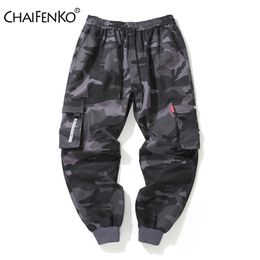 CHAIFENKO Brand Mens Joggers Pants Camouflage Cargo Pants Men Hip Hop Skateboard Jogger Fashion Casual Beam Feet Pant Men M-8XL 210707