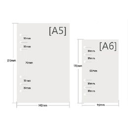 40pcs Lot 13 Types Available! Looseleaf Notepads Papers with 6 Holes Solid Colours Notebook Refill Replacements Budget Planners Lined Pages Suitable for A5 Binders