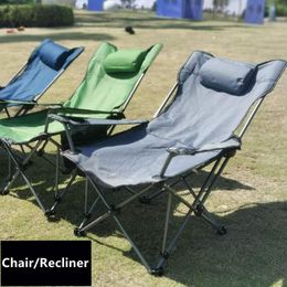 Camp Furniture Outdoor Folding Chair Office Lunch Break Bed Portable Ultra Light Picnic Camping Fishing Recliner Park Seat