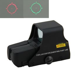 551 Tactical Red and Green Dot Holographic Multi Coated Scope Hunting Rifle Reflex Sight Fit 20mm Rail