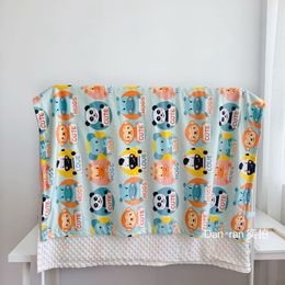 Baby Blanket Kids Super Soft Bean Blankets with Dotted Backing Toddler Cartoon Dinosaurs Quilt 75x120cm YFA2266