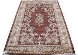 Alfombras china aubusson alfombra dormitorio alfombra aguja de aguja de aguja de aguja de la habitación decoración de piso de lana de tejido