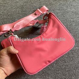 Woman Bags ladies girls Handbag Orginal Box 3in1 messenger bag shoulder original box purse clutch Nylon wallets lady with chain an3154