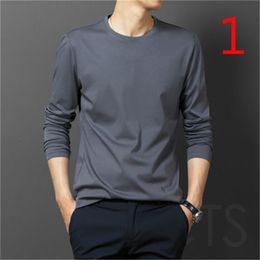 Summer men's short-sleeved t-shirt round neck loose solid color large size trend half sleeve 210420