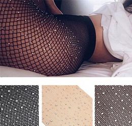 Girls Summer Fishnet Diamond Pantyhose Fashion Shiny Net Tights Rhinestone Mesh Nylon Stockings Tights Sox