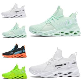 Hotsale Non-Brand men women running shoes blade Breathable shoe black white volt orange yellow mens trainers outdoor sports sneakers