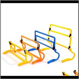 football training accessories Canada - Accessories Outdoor Sport Soccer Training Barrier Frame Football Practise Adjustable Hight Hurdles Shrink Fold Mini Hurdle 232 X4 837L Mfvmy