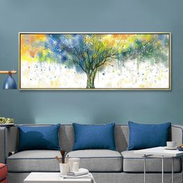 Rich Tree Colourful Pictures Canvas Painting Wall Art For Living Room Modern Abstract Art Posters Print Art Unframed