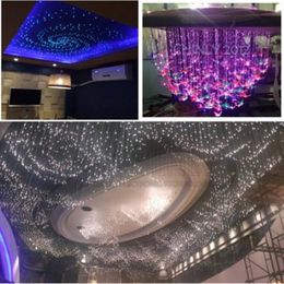 PMMA plastic optical Fibre cable whole roll lighting engine driver LED wire in 3.0mm 150m Fibres Lighting Star Ceiling light decoration