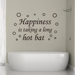 Wall Stickers Happiness Bath Bubble Mural Sticker Home Decoration Decorative Art Decor Bathroom Shower Room