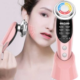 galvanic facial massager NZ - Electric Facial Massager Face Lifting Tightening LED Light Anti Aging Microcurrent Galvanic Skin Care Tools Home Beauty Machine X0709