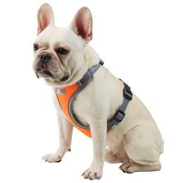 Dog Collars & Leashes Pet Traction Vest Mesh Breathable Breast Strap Reflective Rope Durable And Comfortable MAZI888