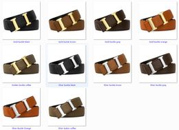 Cintura da uomo di design da donna Cinture in pelle di coccodrillo in pelle di coccodrillo di moda in pelle bovina di molti colori opzionali per 34 mm con scatola originale