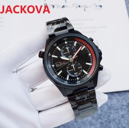 Full Functional Proprietor Japan Quartz Watch Men High Quality Mens 316L Stainless Steel Shopkeeper Watches Big Designer Black Male Clock reloj de pulsera