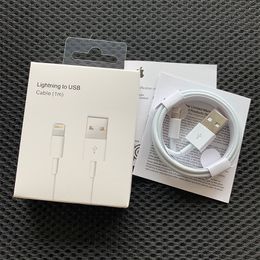 usb data sync cable iphone UK - 6 generations Original OEM quality iPhone Cables for 7 8 xs max USB Data Sync Charge Cable With Package box