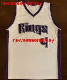 100% Stitched #4 Chris Webber White Basketball Jersey Mens Women Youth Custom Number name Jerseys XS-6XL