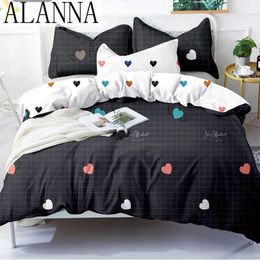 Alanna X series 3-4 Printed Solid bedding sets Home Bedding Set 4-7pcs High Quality Lovely Pattern with Star tree flower 210615
