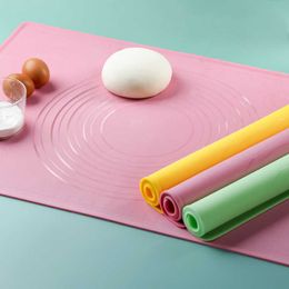 50X40cm Silicone Kitchen Kneading Dough Mat Cookie Cake Baking Tools Non-stick Rolling Mat Pastry Accessories Baking Sheet Pads 211008