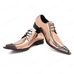Business Oxford Shoes Men Pointed Toe Formal Dress Shoes Fashion Real Leather Wedding Shoes