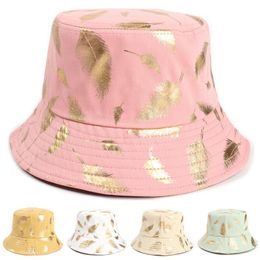 newSummer Bucket Hat Fisherman cap women Men Gift wide brim Floral Universal Outdoor Travel Sun beach hats EWA4642