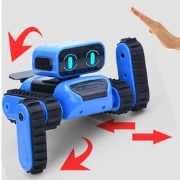 DIY Assemble RC Robot Intelligent Induction with Gesture Infrared Sensor RC Programming Robot Educational Toys