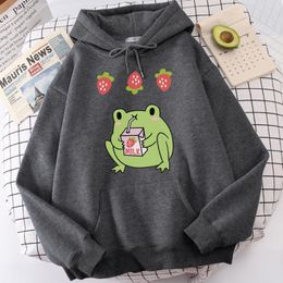 frog pullover moletom com capuz