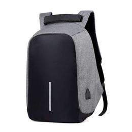 Anti-theft Bag Men Laptop Rucksack Travel Backpack Women Large Capacity Business USB Charge College Student School Shoulder Bags 210929