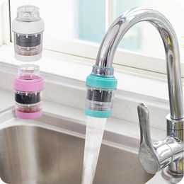 Kitchen Faucets 2PCS Faucet Tap Water Purifier Activated Carbon Precipitation Philtre Clean Accessories 5FM