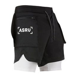 Summer Running Shorts Men 2 in 1 Sports Jogging Fitness Training Quick Dry s Gyms Sport gyms Short Pan 210713