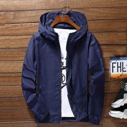 ly Men Waterproof Wind Breaker Coat Zipper Hoodie Jacket Quick Drying Sport Outwear 211011