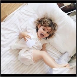 Clothing Baby, & Maternitysummer Girls 30Percentsilk Sleepwear Suit Childrens Leisure Baby Girl Pyjamas Kids Drop Delivery 2021 Bers4