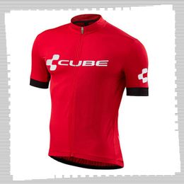 Pro Team CUBE Cycling Jersey Mens Summer quick dry Sports Uniform Mountain Bike Shirts Road Bicycle Tops Racing Clothing Outdoor Sportswear Y21041272