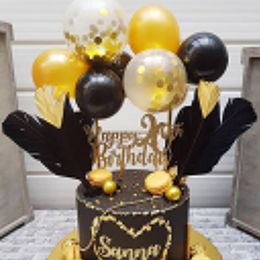 Topper Tarta Cumpleaños Cake Topper Decoración para Tartas Happy Birthday para Niños Hombres Mujeres Fiesta de Cumpleaños DIY Decoración Suministros 